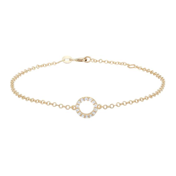 Siersbøl - Cirkel Armbånd med Zirconia 8kt